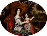 Charlotte Lee Countess of Lichfield Daughter of Charles II and Barbara Villiers with her Mother